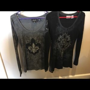 Like-new MISS ME long sleeve shirts